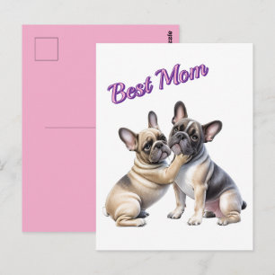 French Bulldog Liebe französische Bulldogge Postkarte