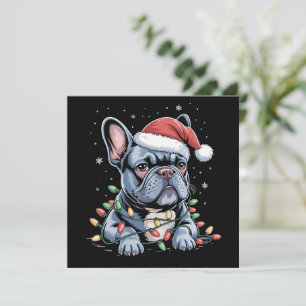 French Bulldog Lover Frenchie Weihnachtsfeier Xmas Feiertagskarte
