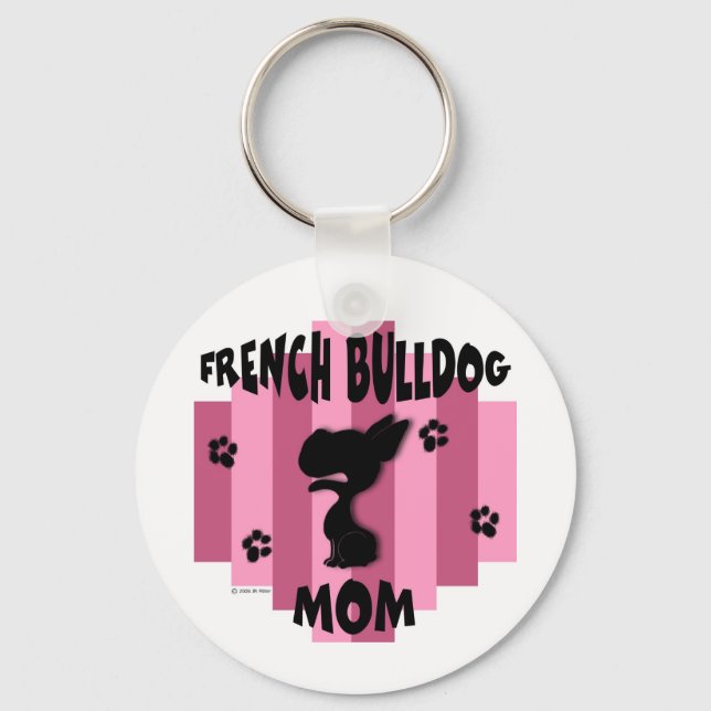 French Bulldog Mama Schlüsselanhänger (Vorderseite)
