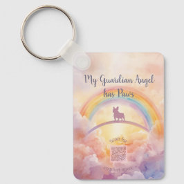 French Bulldog Memorial Keychain – Rainbow Bridge Schlüsselanhänger