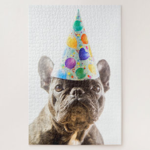French Bulldog mit Party Hat Puzzle