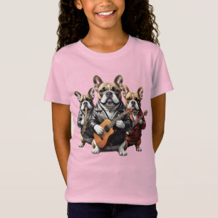 French Bulldog Musikband Französische Bulldoggen T-Shirt