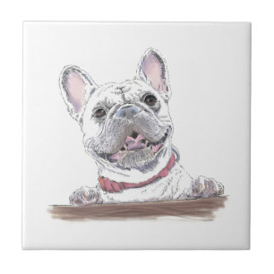 French Bulldog Niedlich Happy Zeichnend   GOT LECK Fliese
