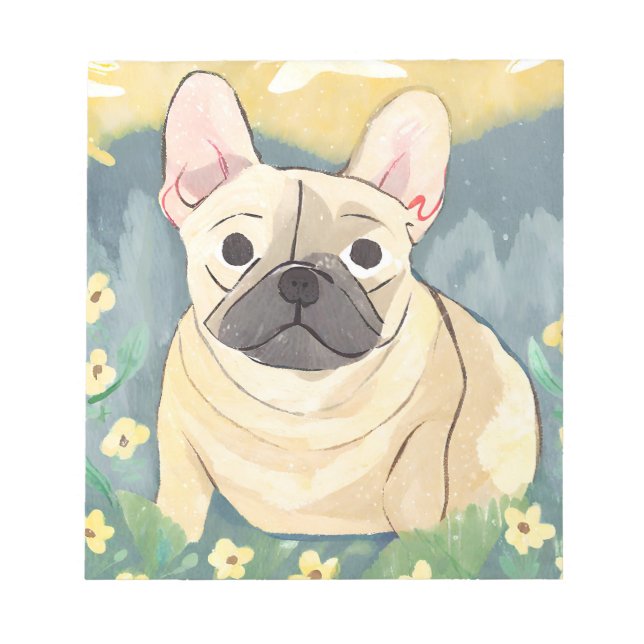 French Bulldog Notebook - Dog Lover Notizblock (Vorderseite)