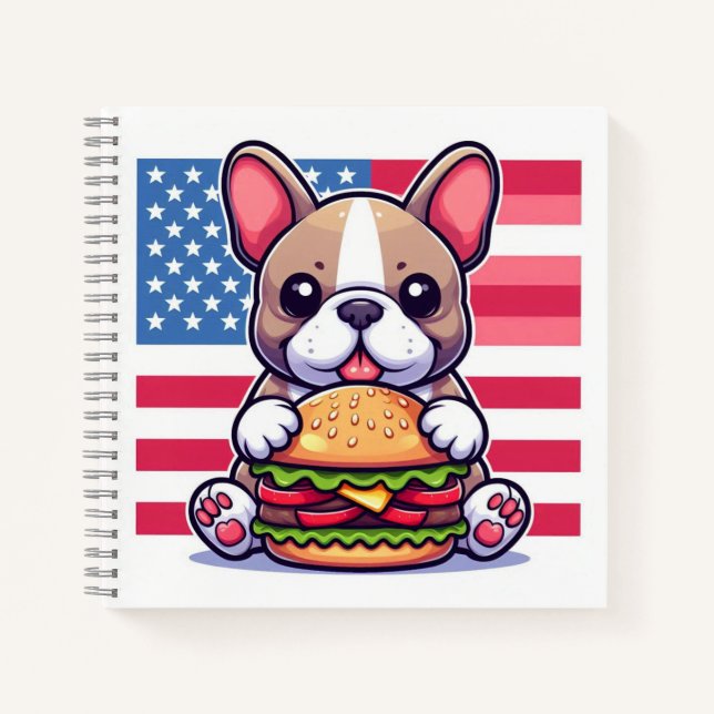 French Bulldog-Notebook Notizbuch (Vorderseite)