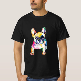 French Bulldog Original Watercolor Zeichne Geschen T-Shirt