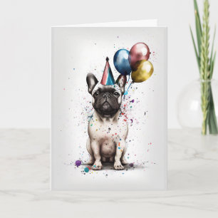 French Bulldog Party Grußkarte Karte