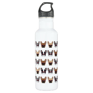 French Bulldog Pattern Edelstahlflasche