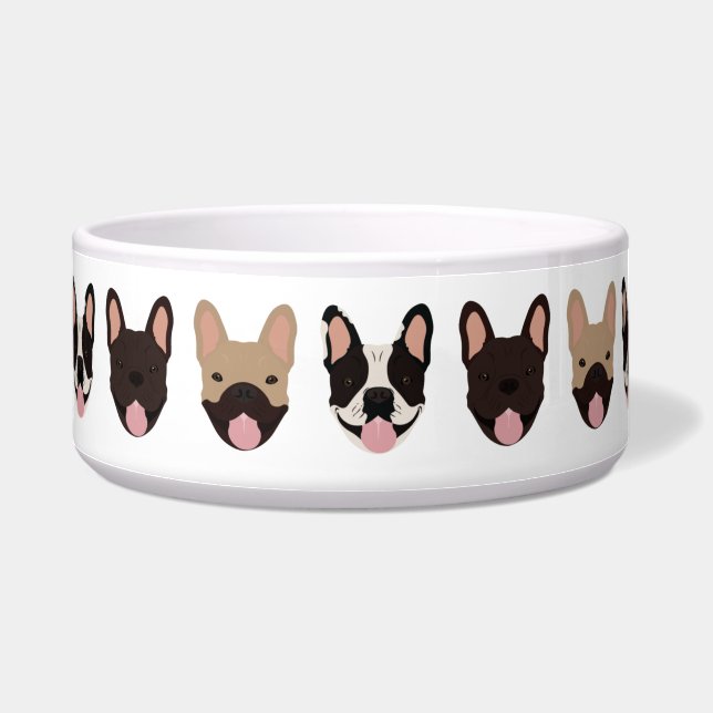 French Bulldog Pattern Napf (Links)