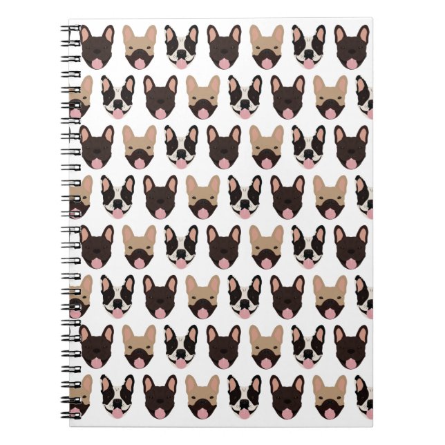 French Bulldog Pattern Notizblock (Vorderseite)