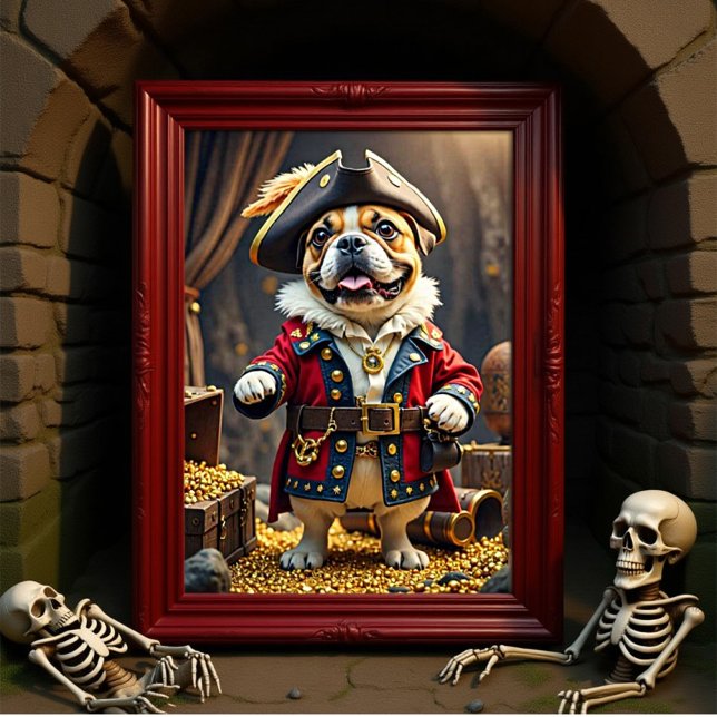 French Bulldog Pirate Poster (Von Creator hochgeladen)