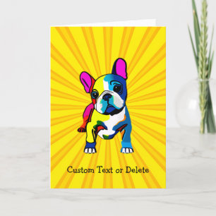 French Bulldog Pop Art Dankeskarte