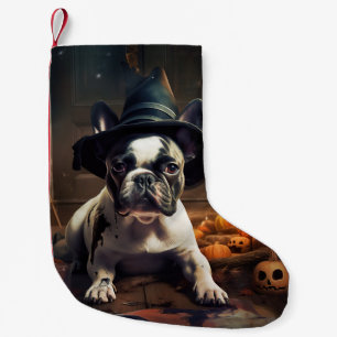 French Bulldog Pumpkins Halloween Beängstigend Kleiner Weihnachtsstrumpf