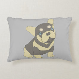 French Bulldog Puppy Cartoon Accent Pillow Dekokissen