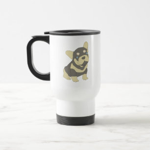 French Bulldog Puppy Cartoon Travel Mug Reisebecher