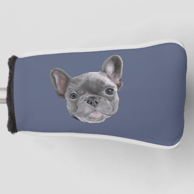 French Bulldog Puppy Golf Head Cover Golf Headcover (Vorderseite)
