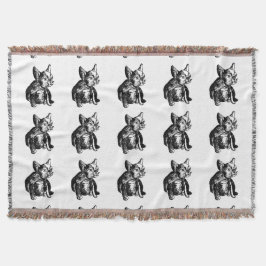French Bulldog Puppy Throw Blanket Decke