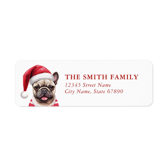French Bulldog Return Address Labels (Vorne)
