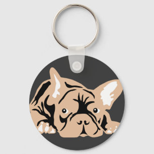 French Bulldog rose Schlüsselanhänger