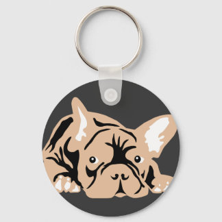 French Bulldog rose Schlüsselanhänger