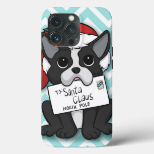 French bulldog Santa Claus Holiday Case-Mate iPhone Hülle