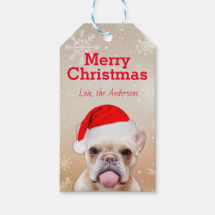 French Bulldog Santa Funny Weihnachten  Geschenkanhänger