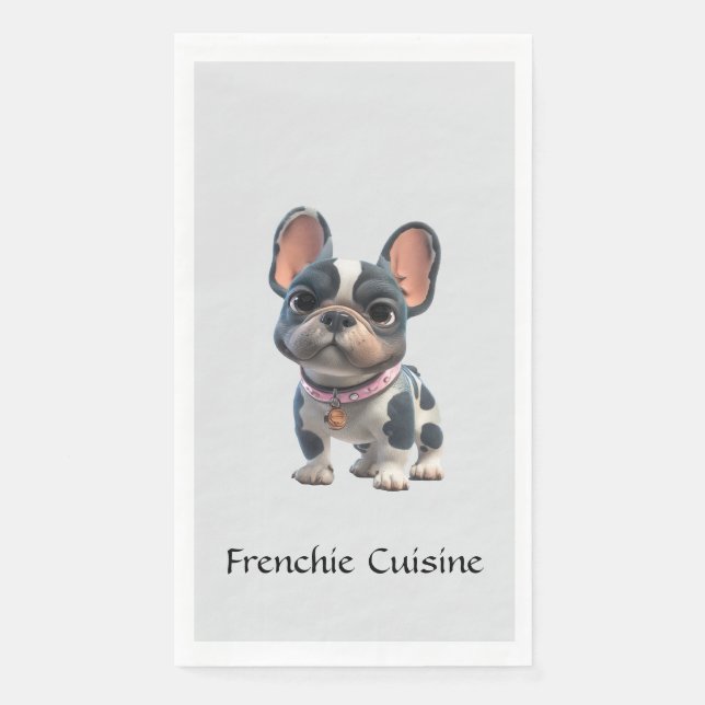 French Bulldog Serviette (Vorderseite)
