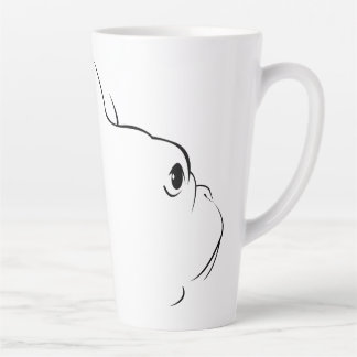 French Bulldog Silhouette Latte Tasse