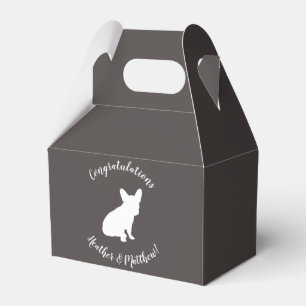 French Bulldog Silhouette Party Geschenkschachtel