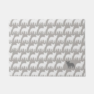 French Bulldog Silhouetten Pattern Fun Frenchies Fußmatte