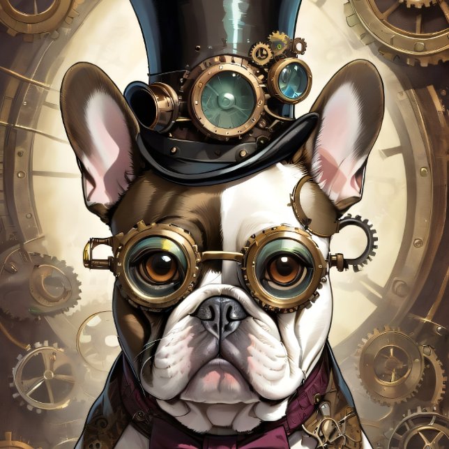 French Bulldog steampunk Puppy v3 Seidenpapier (Von Creator hochgeladen)