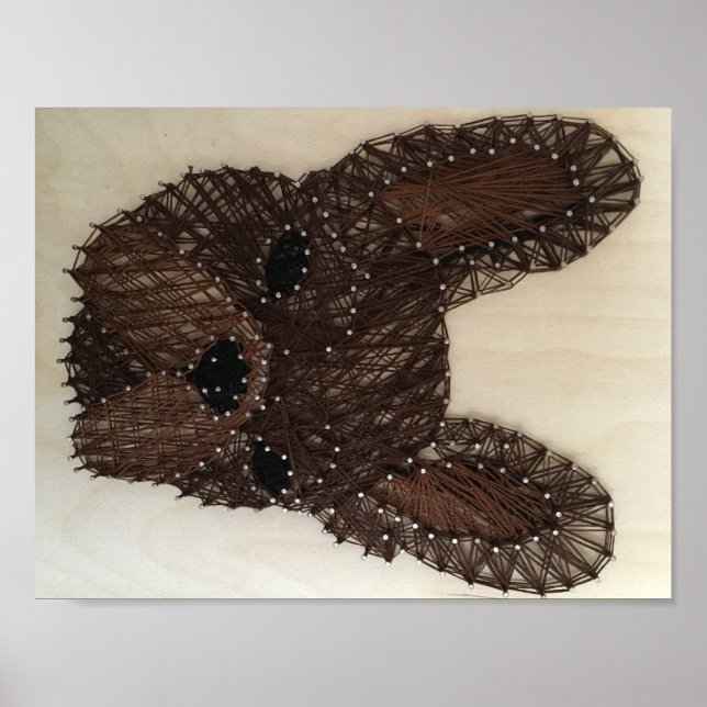 French Bulldog String Art Poster (Vorne)