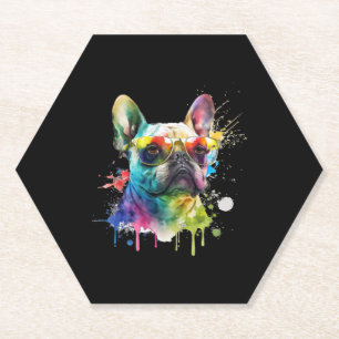 French Bulldog Sunglasses Dog Puppy Untersetzer