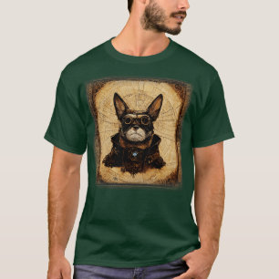 French Bulldog Surreal Steampunk Artwork Dog Lover T-Shirt