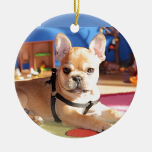 French Bulldog süßer Welpe Keramik Ornament