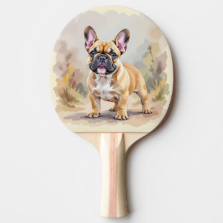 French Bulldog Tan Fawn-Colored Cute Frenchie Dog Tischtennis Schläger