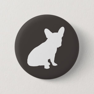 French Bulldog Theme Party - Baby Shower Neutral Button