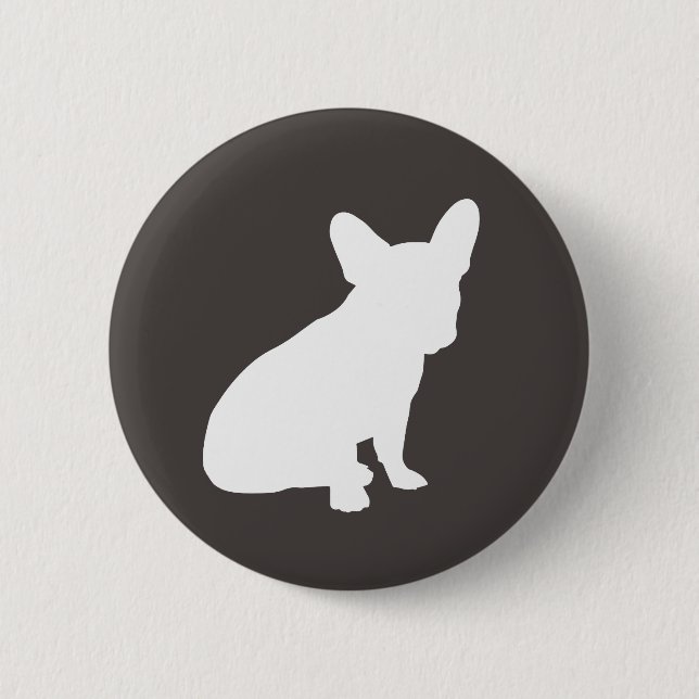 French Bulldog Theme Party - Baby Shower Neutral Button (Vorderseite)
