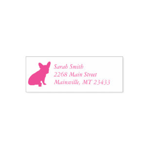 French Bulldog Themenparty - Babydusche pink Permastempel