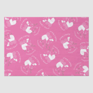 French Bulldog Themenparty - Babydusche pink Seidenpapier