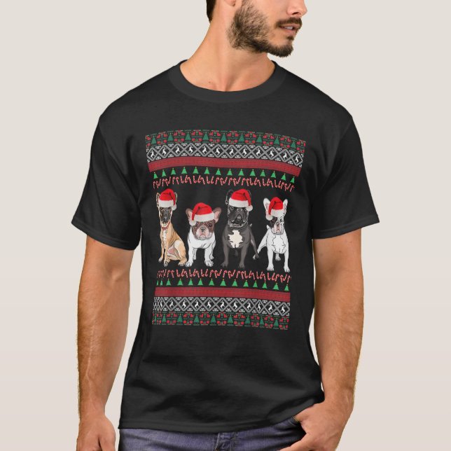 French Bulldog Ugly Christmas Sweater Essential Te T-Shirt (Vorderseite)