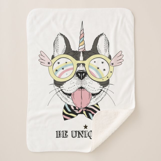 French Bulldog Unicorn Sherpadecke (Vorderseite)