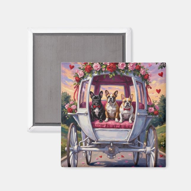 French Bulldog Valentine's Day  Magnet (Vorderseite/Rückseite)