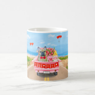 French Bulldog Valentine's Day Truck Kaffeetasse