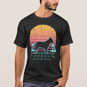 French Bulldog Vaporwave Ästhetik Frankreich 80er  T-Shirt