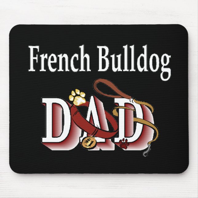 French Bulldog Vater Geschenke Mousepad (Vorne)