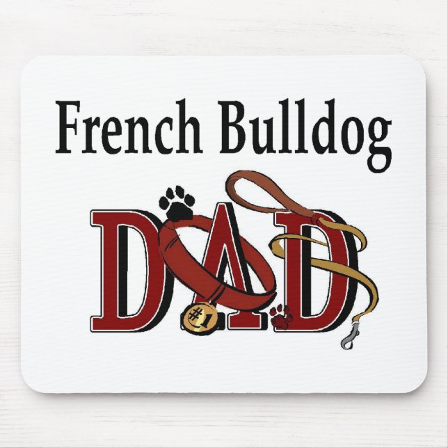 French Bulldog Vater Geschenke Mousepad (Vorne)