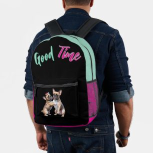 French Bulldog  verliebt Valentinstag  Bedruckter Rucksack