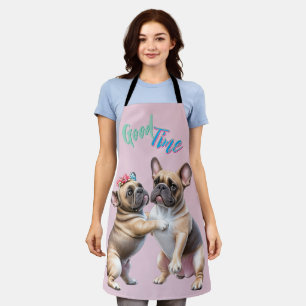 French Bulldog  verliebt Valentinstag  Schürze