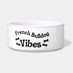 French Bulldog Vibes Keramik-Hundefutterschüssel Napf